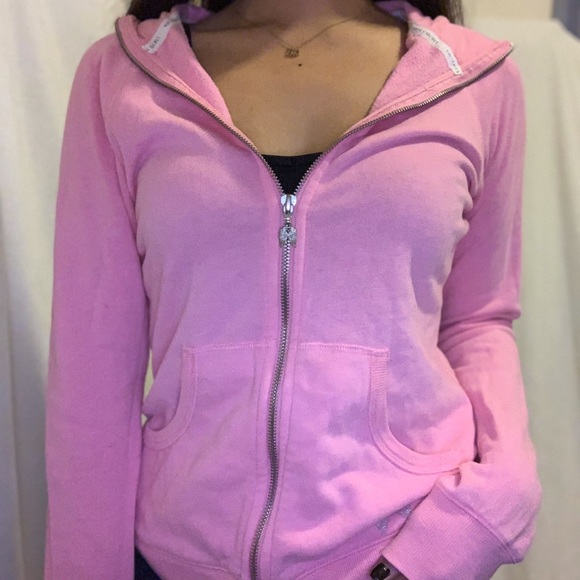 VICTORIAS SECRET ANGEL ZIP UP - Picture 1 of 4